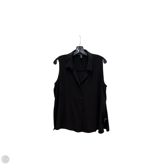 Top Sleeveless By Eileen Fisher In Black, Size: S