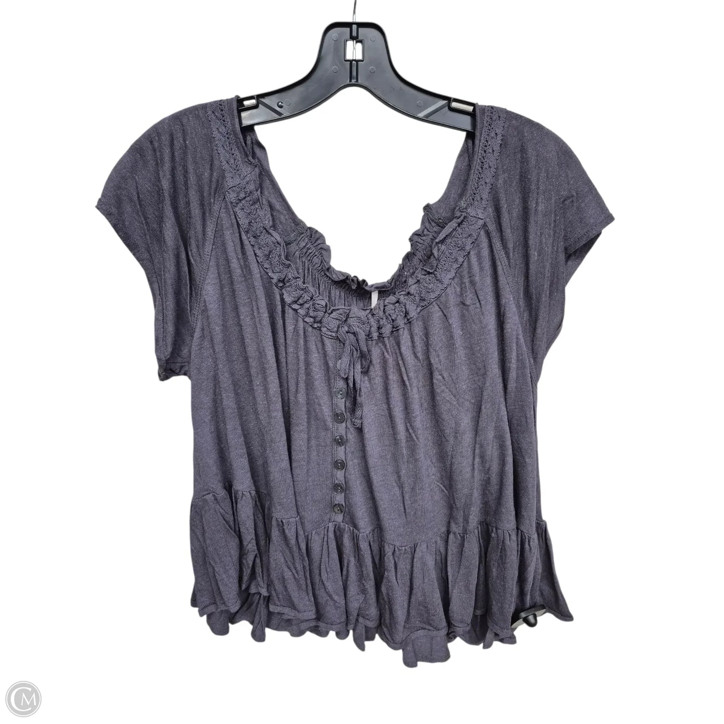 Top Short Sleeve By Free People In Grey, Size: S