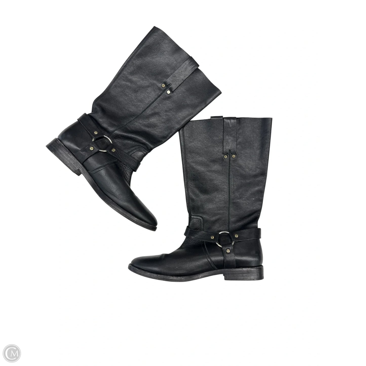 Boots Leather By Joie In Black, Size: 7.5