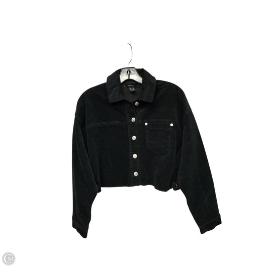 Jacket Shirt By Forever 21 In Black, Size: Xs