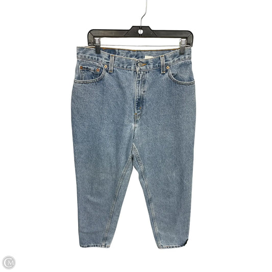 Jeans Straight By Levis In Blue Denim, Size: 12