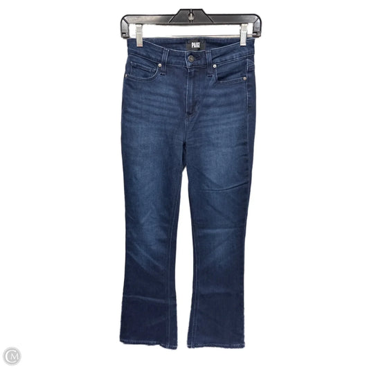Jeans Flared By Paige In Blue Denim, Size: 2