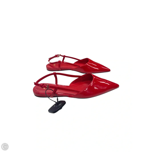 Shoes Flats By H&m In Red, Size: 9