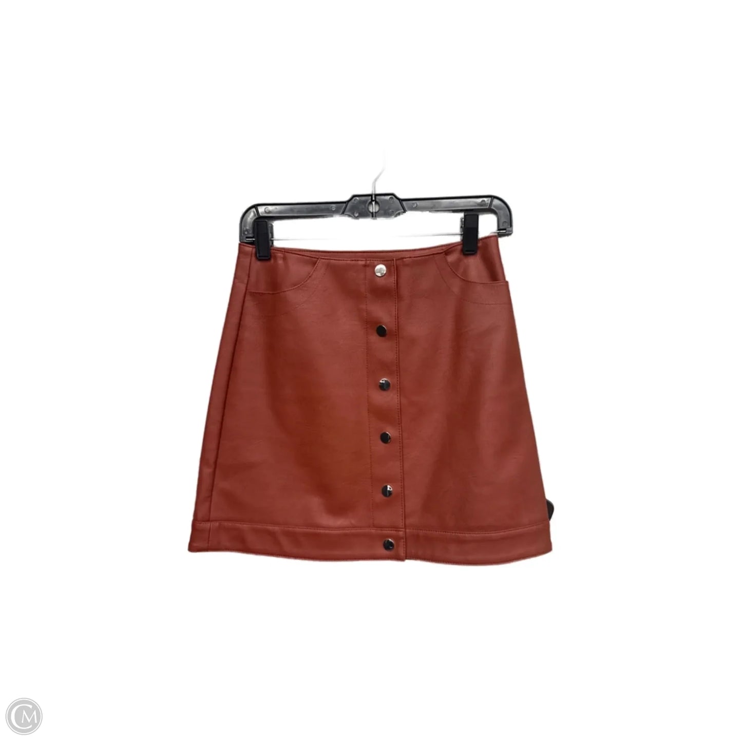 Skirt Mini & Short By Topshop In Red, Size: 8