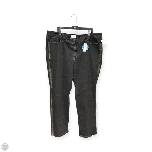 Jeans Straight By Lane Bryant In Black, Size: 3x