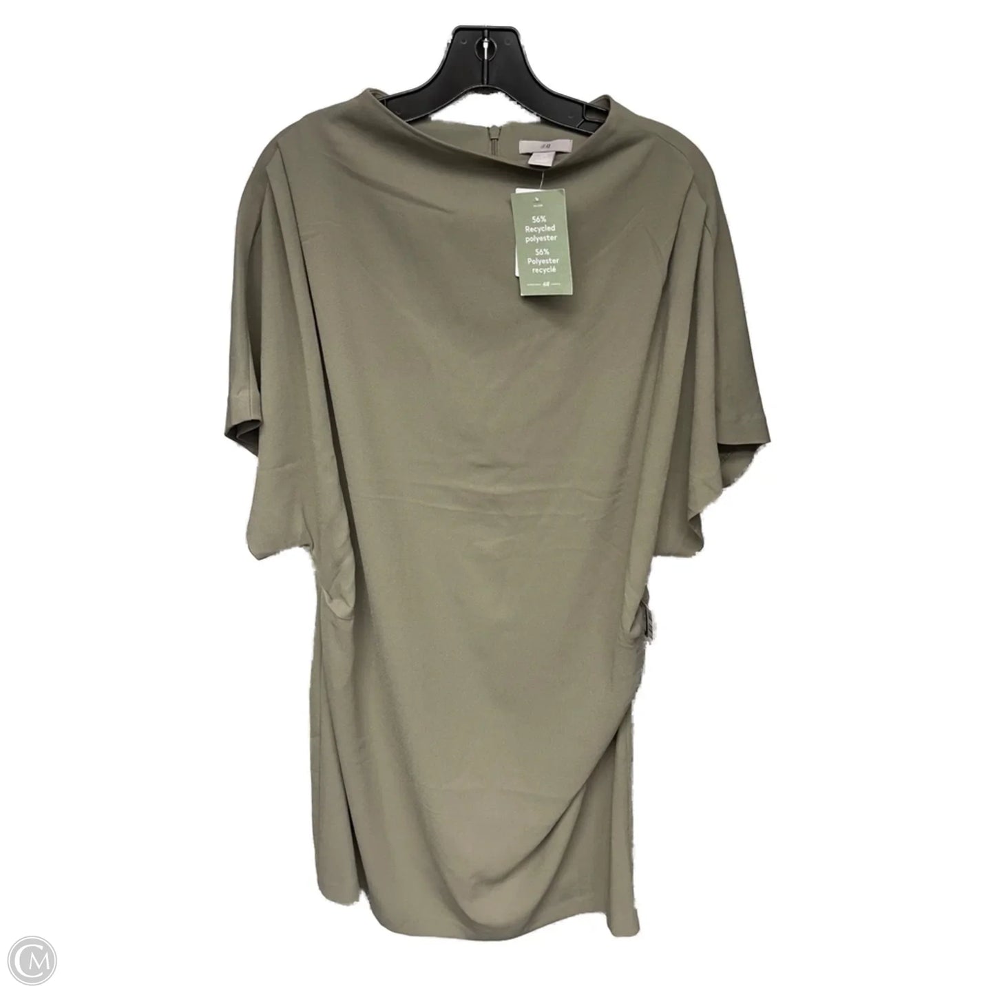 Dress Casual Midi By H&m In Green, Size: Xl
