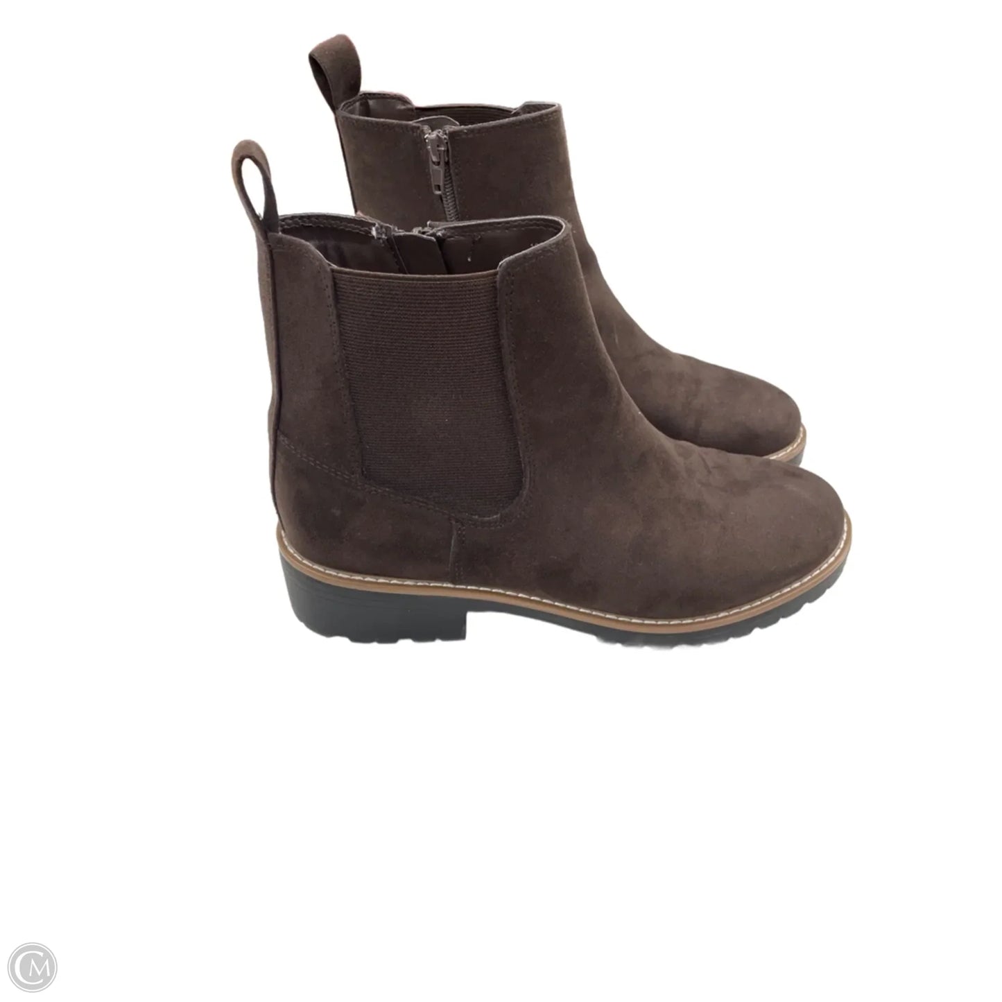 Boots Ankle Heels By Kensie In Brown, Size: 10