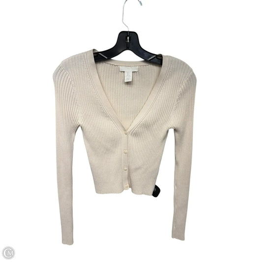 Cardigan By H&m In Cream, Size: S
