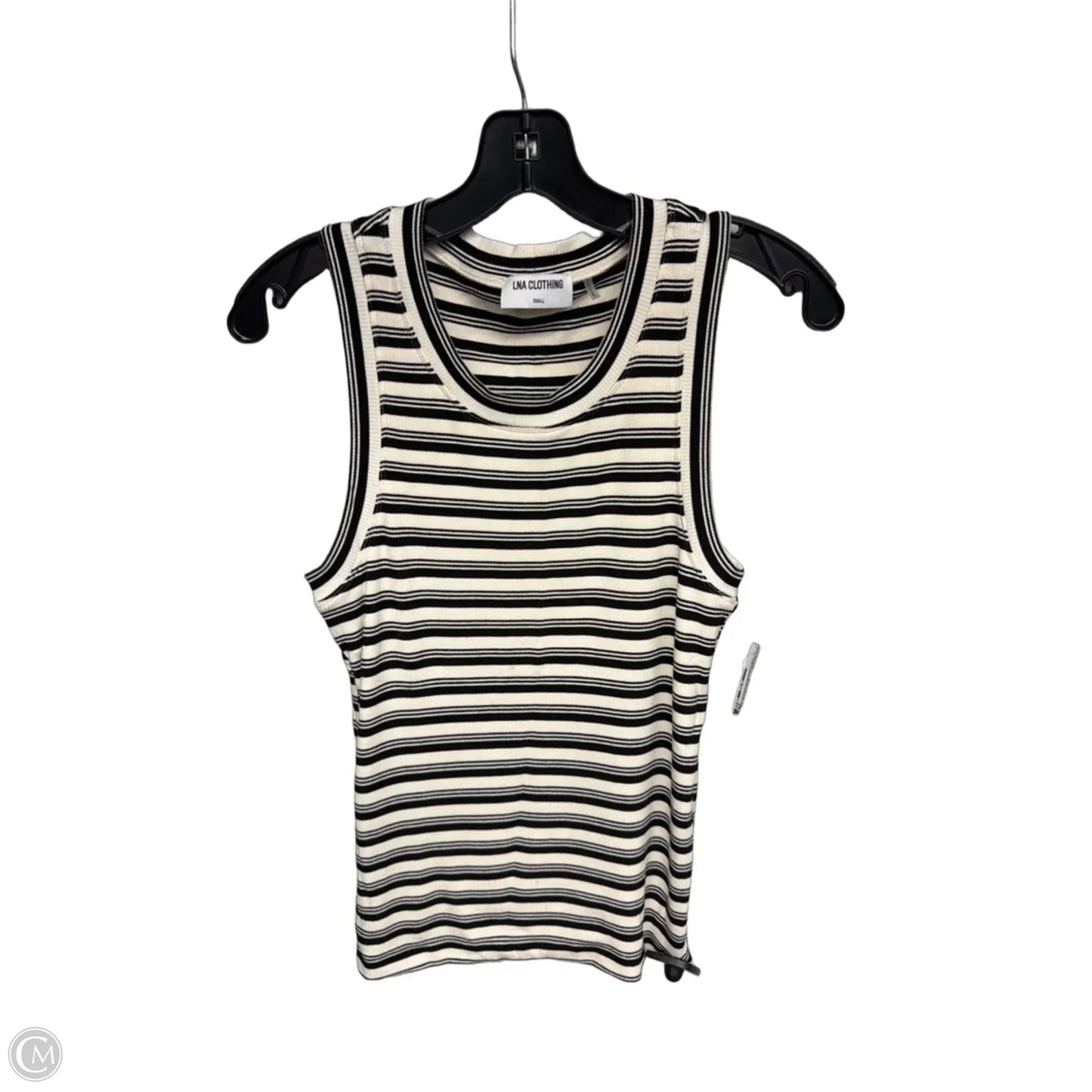 Tank Top By Lna In Black & Cream, Size: S