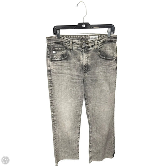 Jeans Cropped By Adriano Goldschmied In Grey, Size: 30
