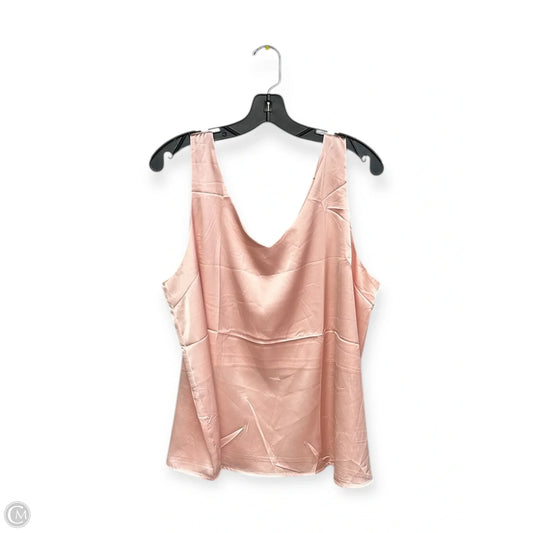 Top Sleeveless By Ekouaer In Pink, Size: Xl