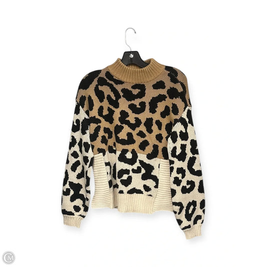 Sweater By Nine West In Animal Print, Size: M