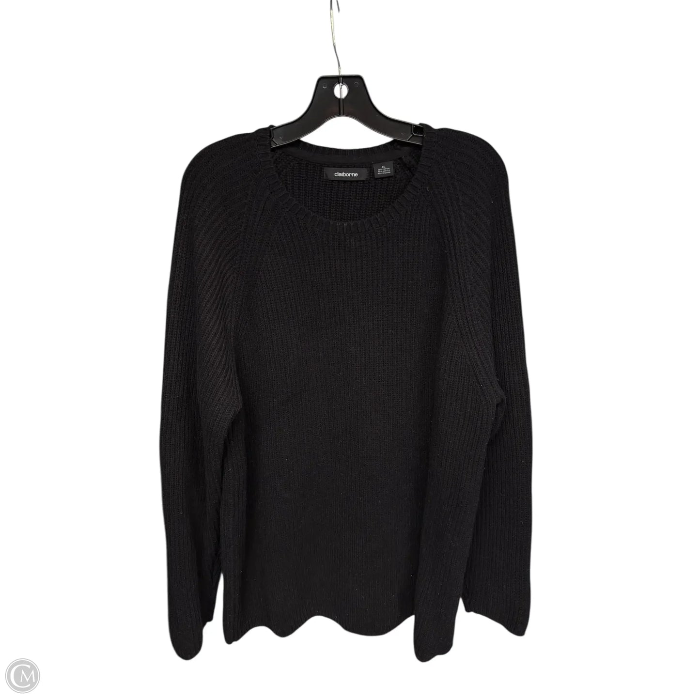 Sweater By Liz Claiborne In Black, Size: Xl