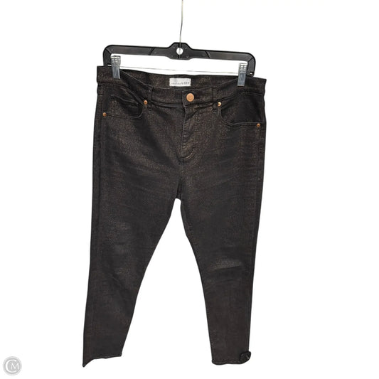 Jeans Skinny By Loft In Black, Size: 10