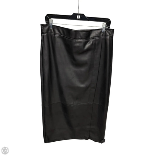 Skirt Maxi By Loft In Black, Size: 14