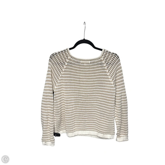 Sweater By Banana Republic In Cream & White, Size: L