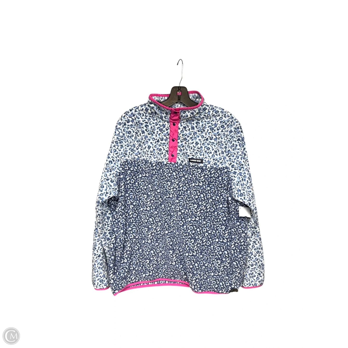 Sweater By Lands End In Blue, Size: Xl