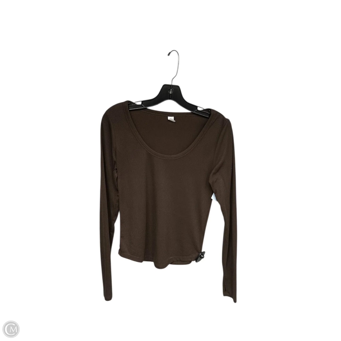 Top Long Sleeve By Old Navy In Brown, Size: S