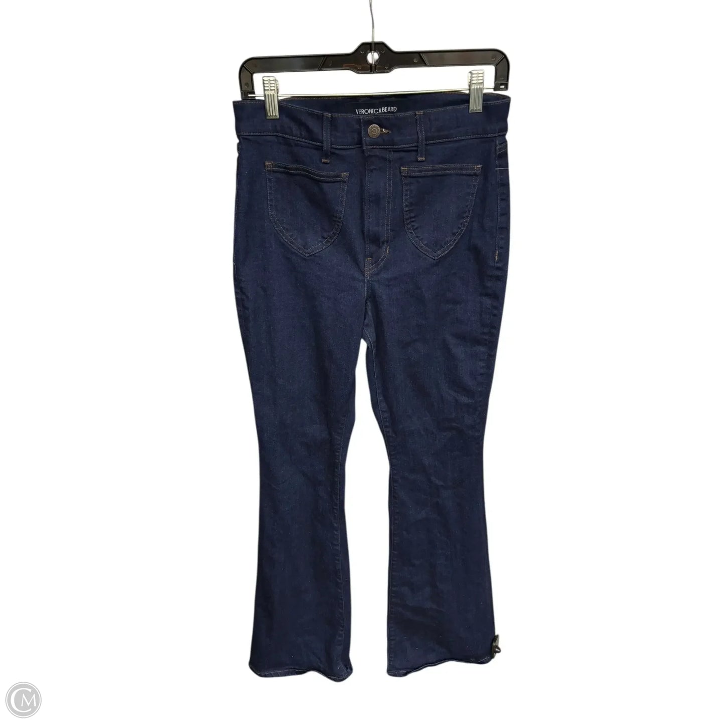 Jeans Flared By Veronica Beard In Blue Denim, Size: 8