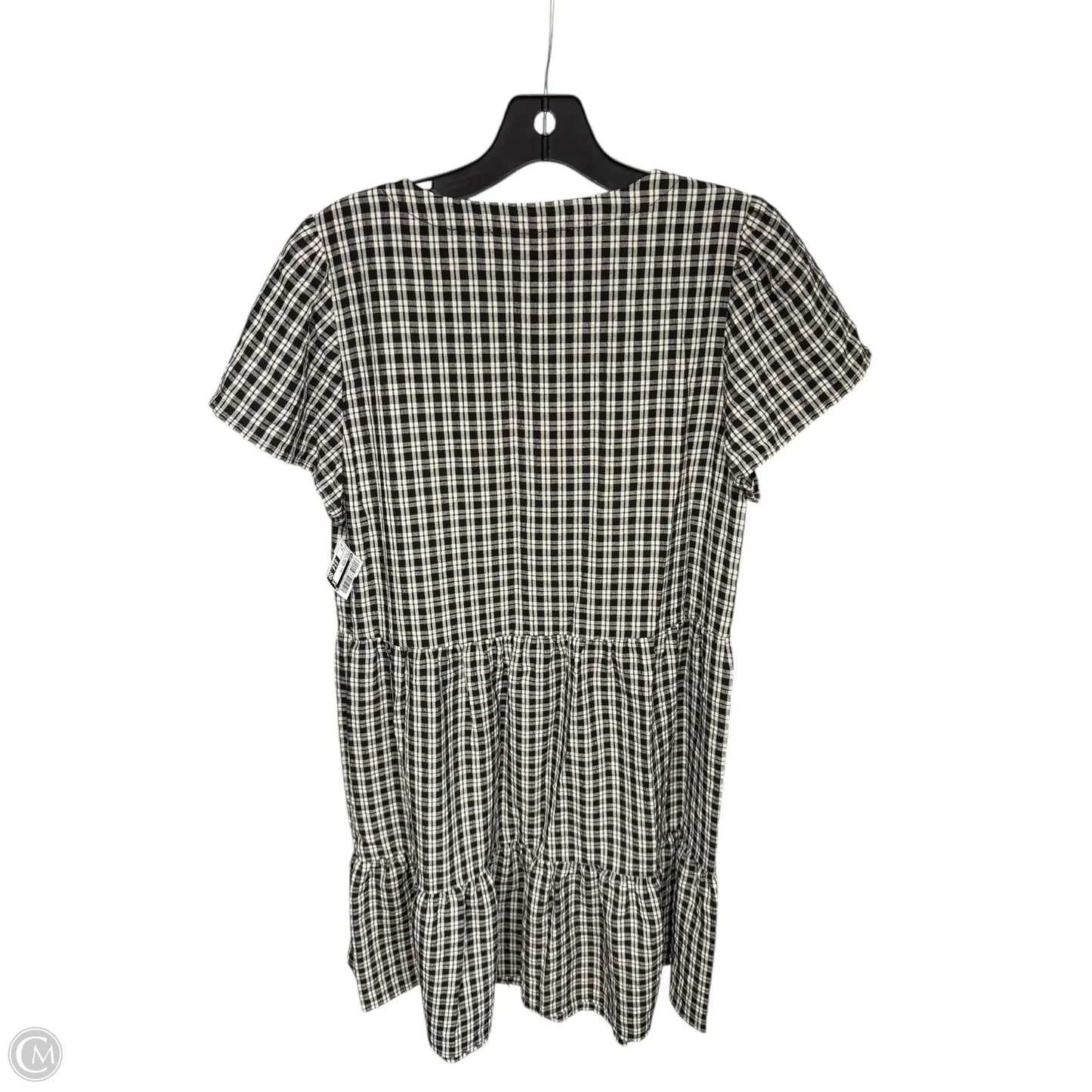 Dress Casual Midi By Loft In Black & Cream, Size: S