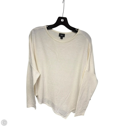 Top Long Sleeve By Mossimo In White, Size: S