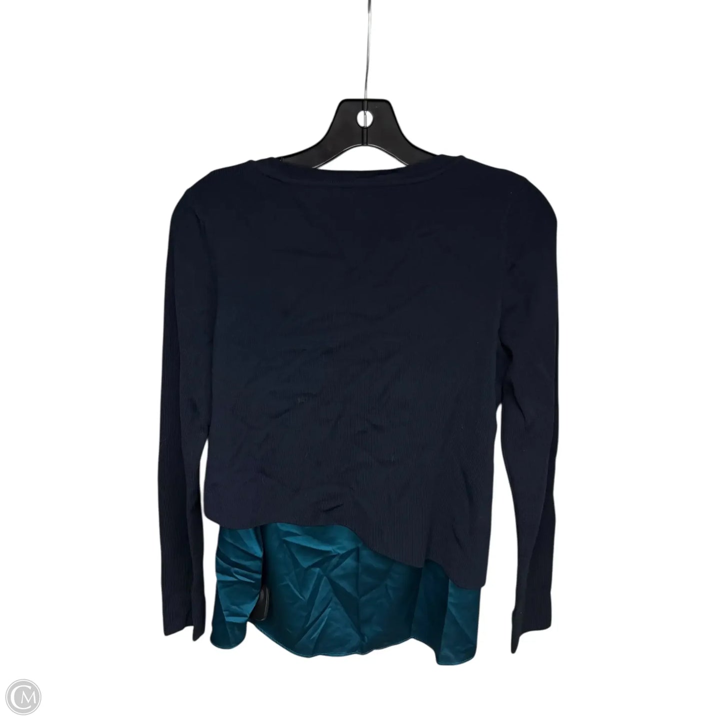 Top Long Sleeve By Club Monaco In Navy, Size: M