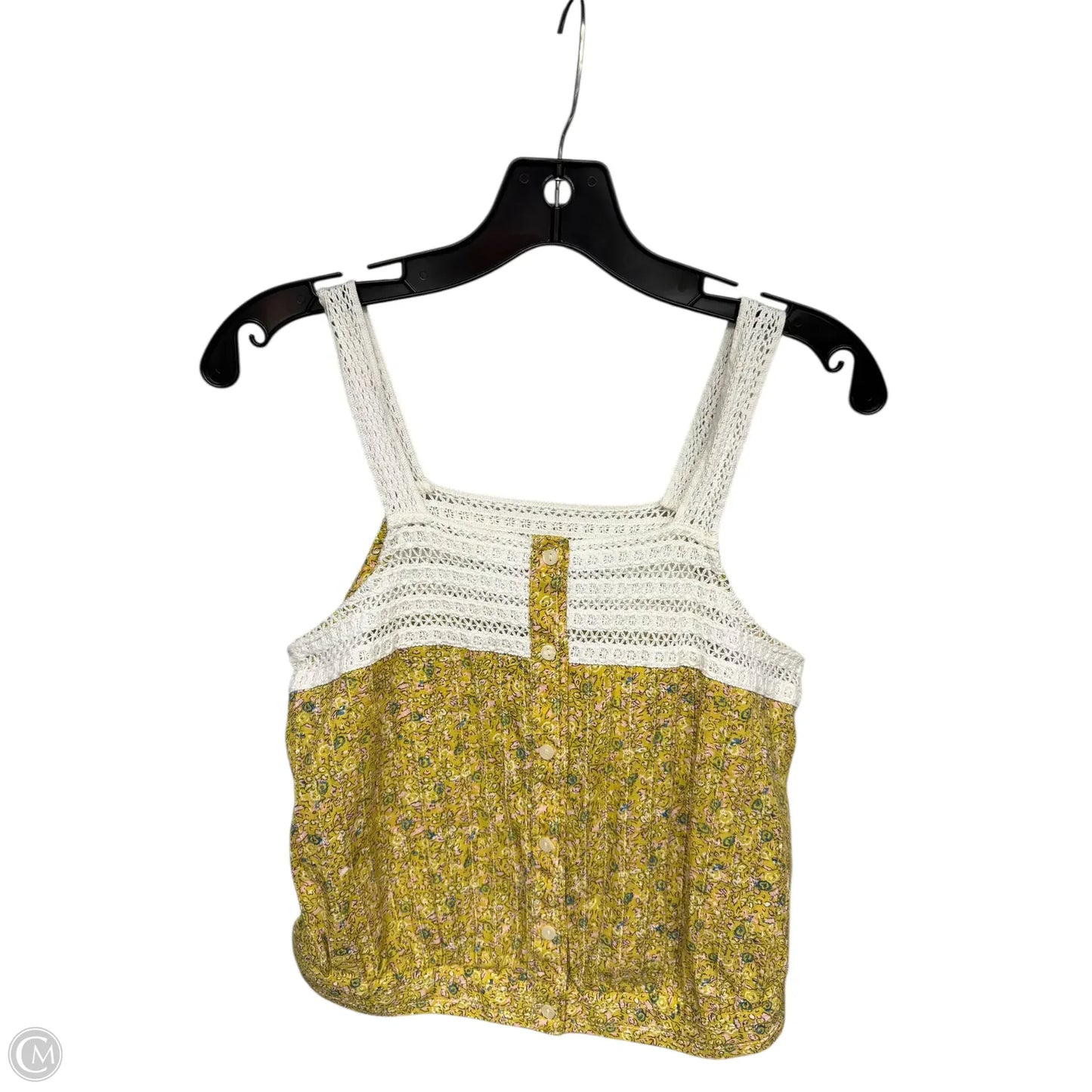 Top Sleeveless By Universal Thread In Yellow, Size: S