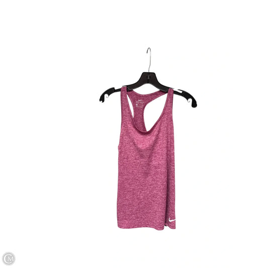 Athletic Tank Top By Nike Apparel In Pink, Size: S