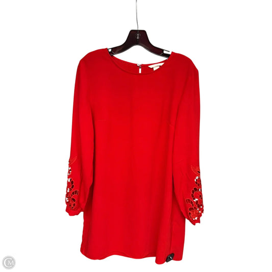 Dress Casual Midi By H&m In Red, Size: 8