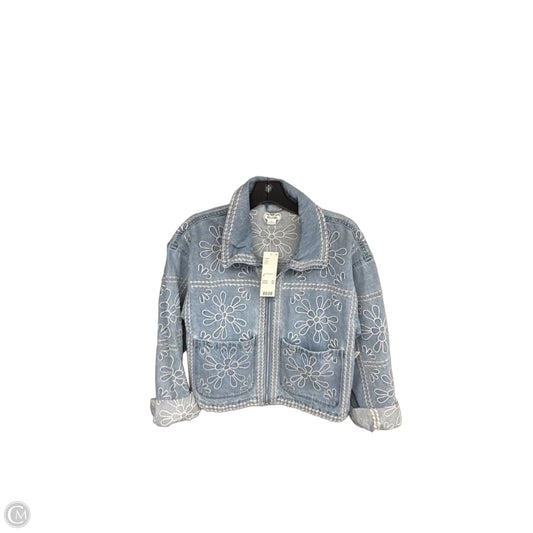 Jacket Denim By Kimichi Blue In Blue Denim, Size: M