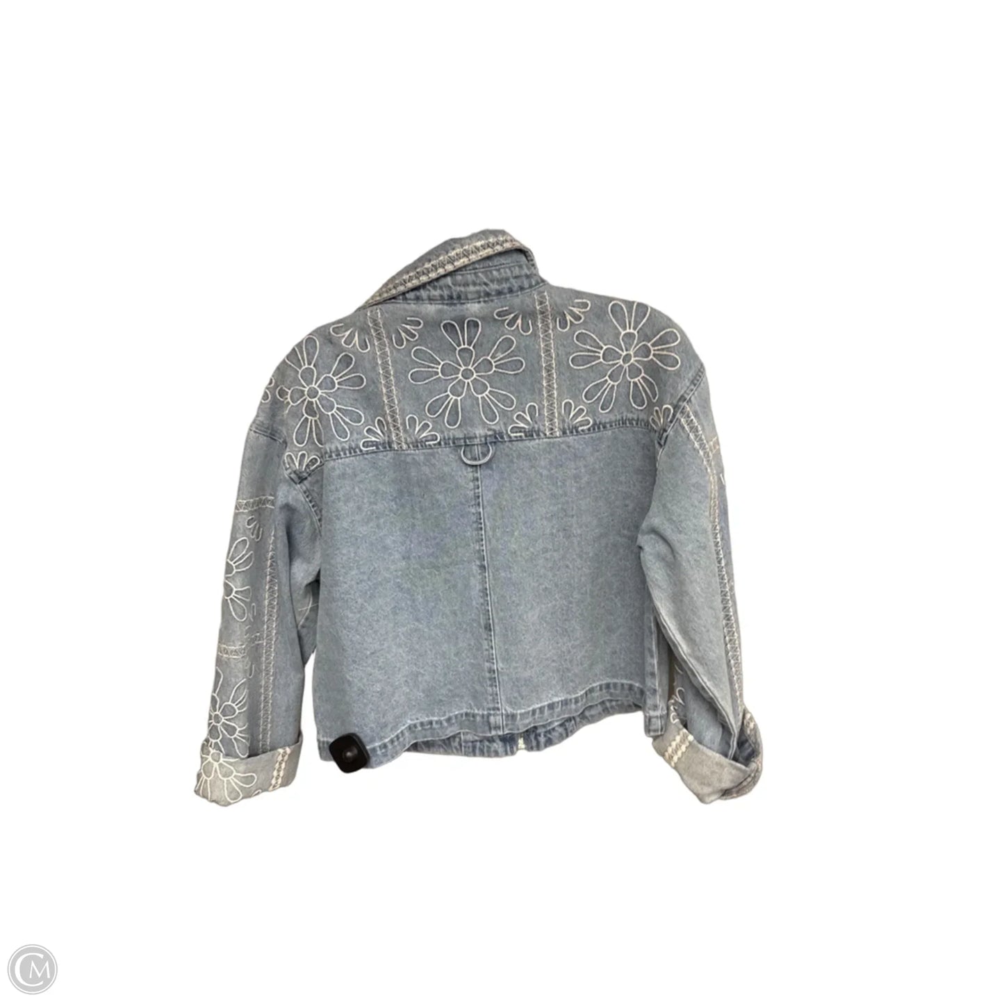 Jacket Denim By Kimichi Blue In Blue Denim, Size: M