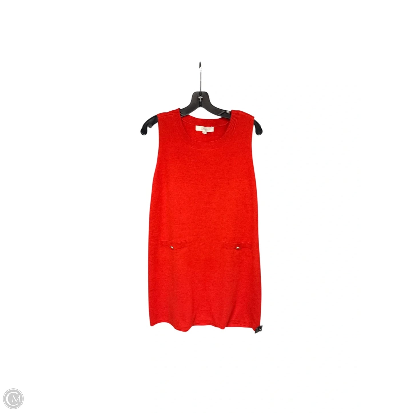 Dress Casual Midi By Loft In Red, Size: L