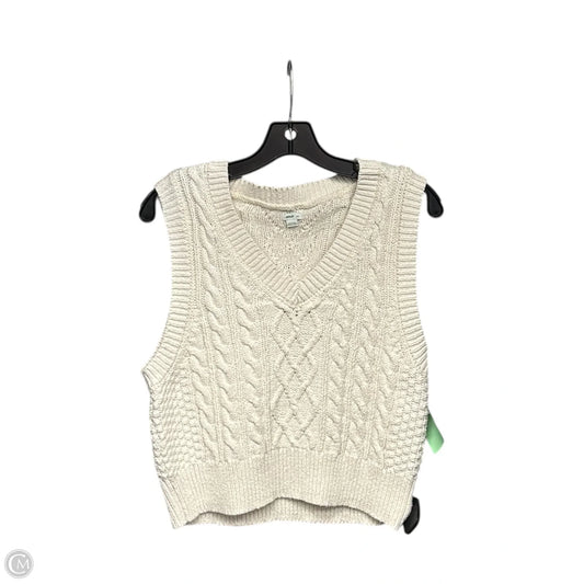 Vest Sweater By Aerie In Cream, Size: L