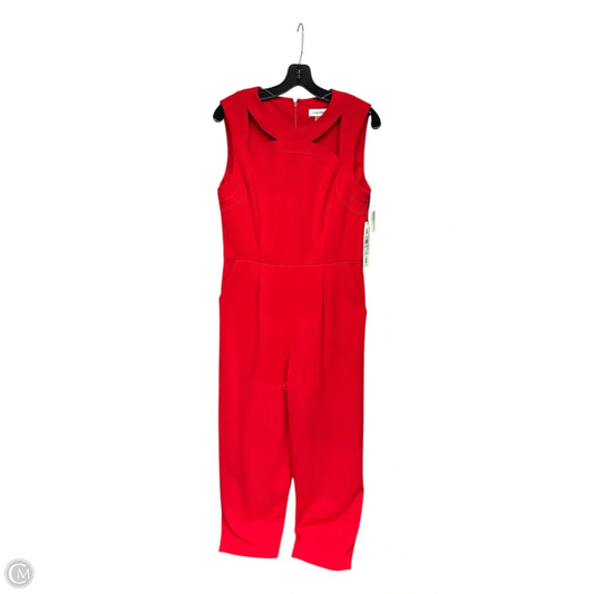 Jumpsuit By Calvin Klein In Red, Size: 8
