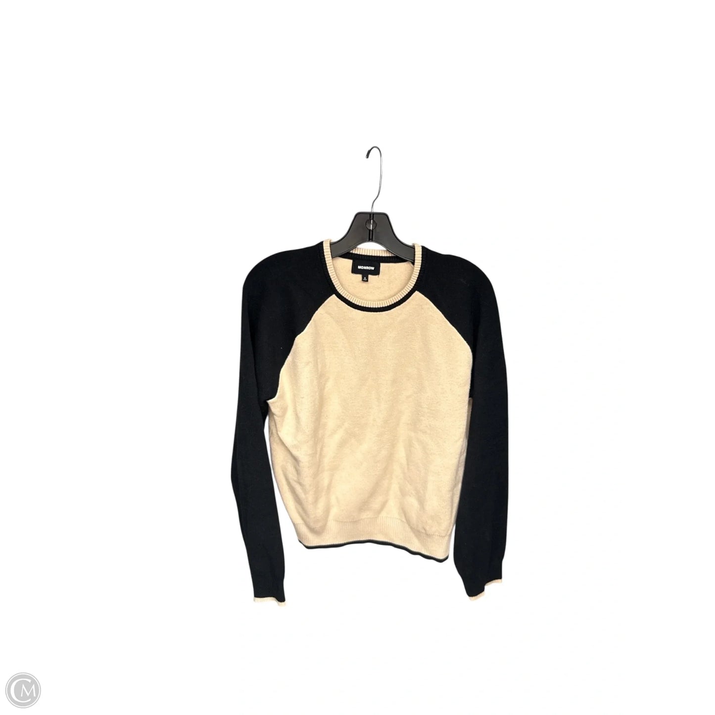 Sweater By Monrow In Black & Cream, Size: S