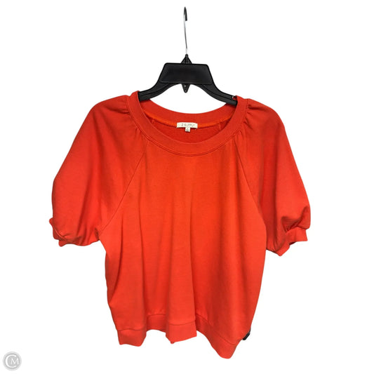 Top Short Sleeve By Z Supply In Orange, Size: L