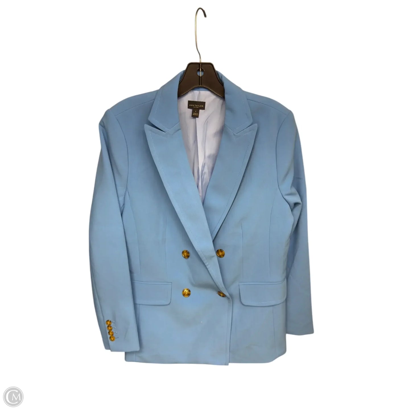 Blazer By Ann Taylor In Blue, Size: 8
