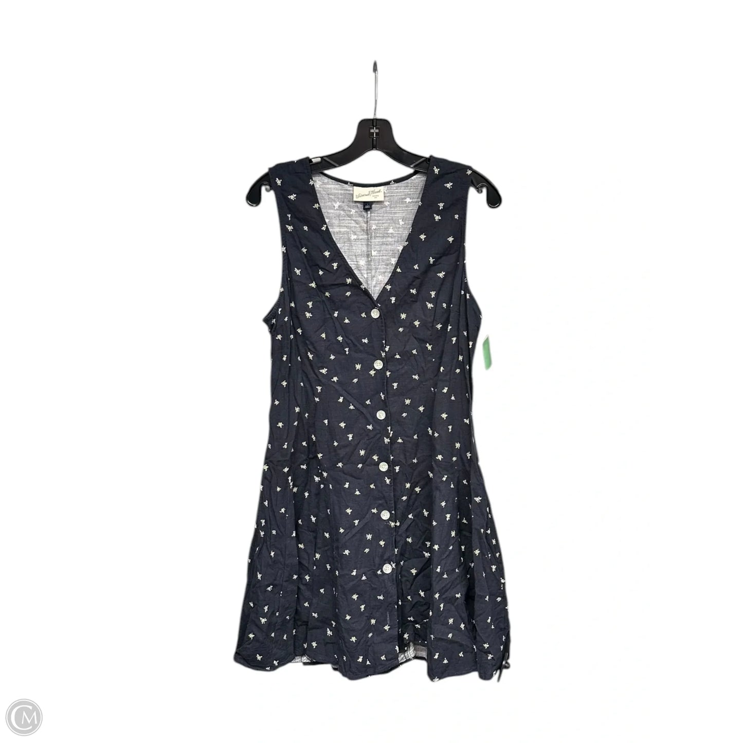Dress Casual Midi By Universal Thread In Navy, Size: L