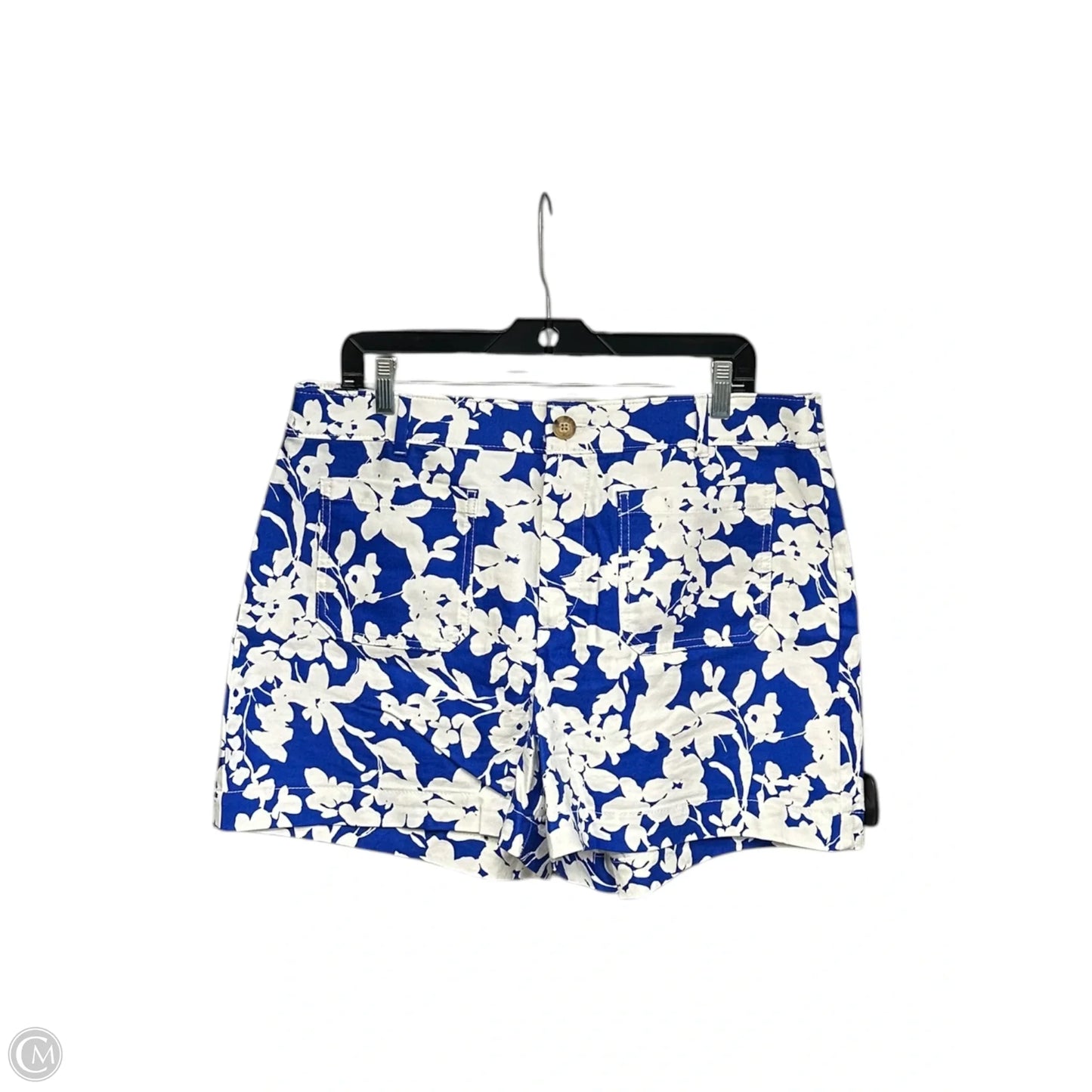 Shorts By Loft In Blue & White, Size: 14