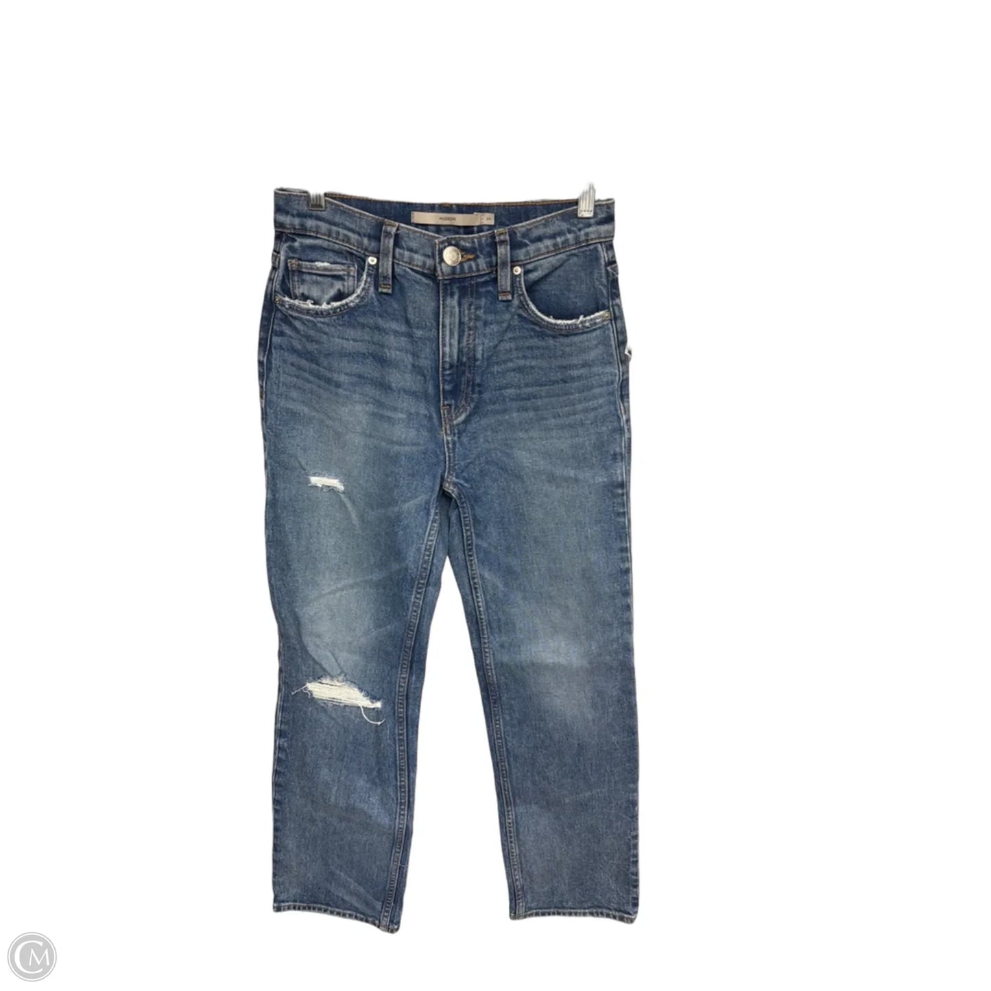 Jeans Straight By Hudson In Blue Denim, Size: 24