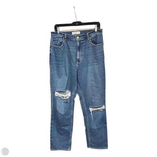Jeans Straight By Abercrombie And Fitch In Blue, Size: 12l