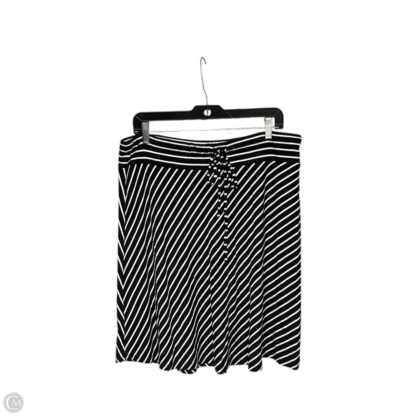 Skirt Midi By Inc In Black & White, Size: Xl