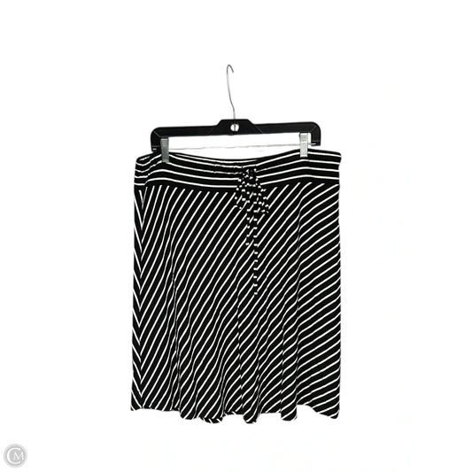 Skirt Midi By Inc In Black & White, Size: Xl