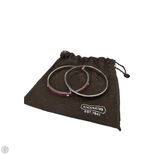 Bracelet Designer By Coach, Size: 02 Piece Set
