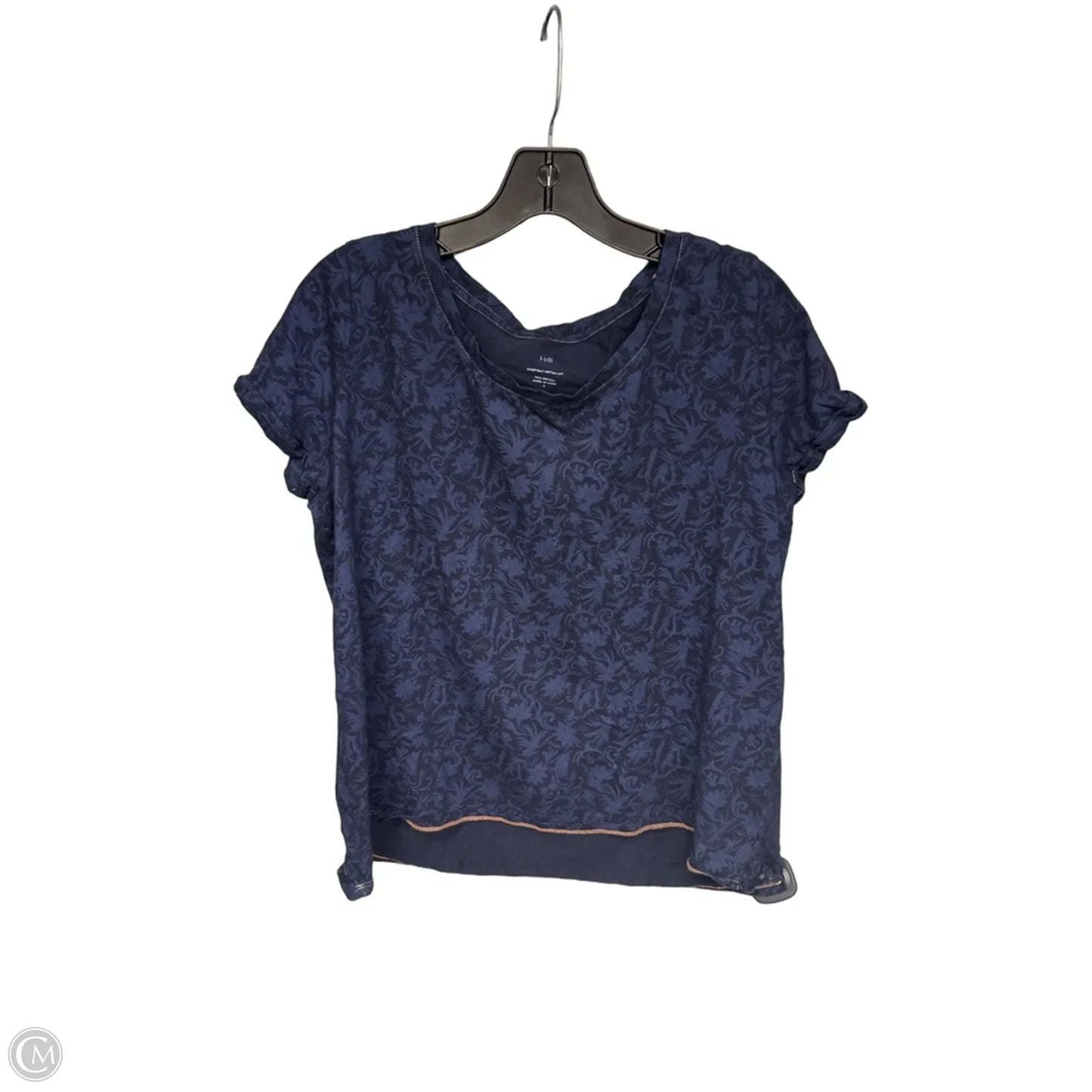 Top Short Sleeve By J. Jill In Navy, Size: M