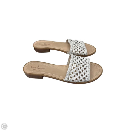 Sandals Designer By Kate Spade In White, Size: 8.5
