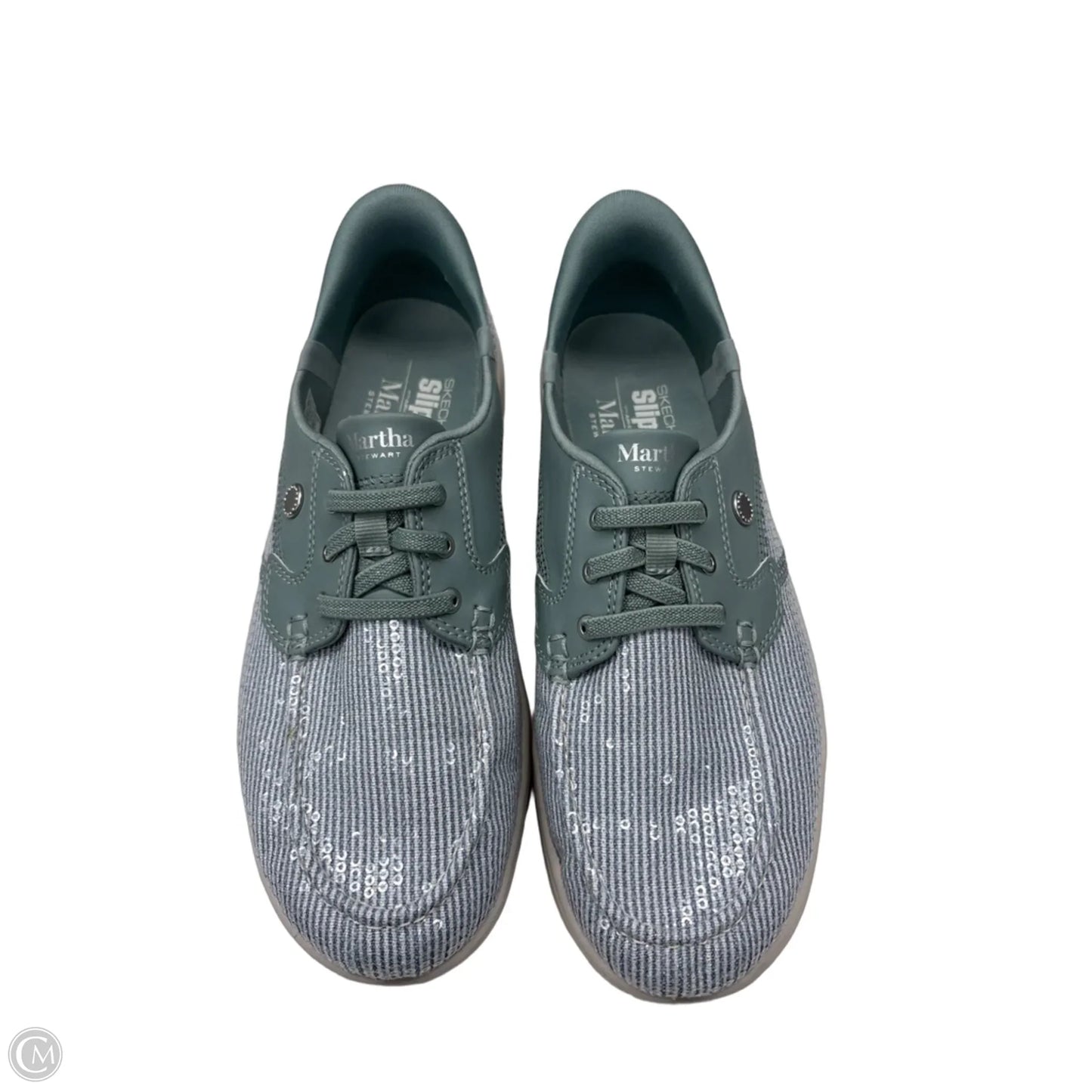 Shoes Sneakers By Skechers In Green, Size: 9