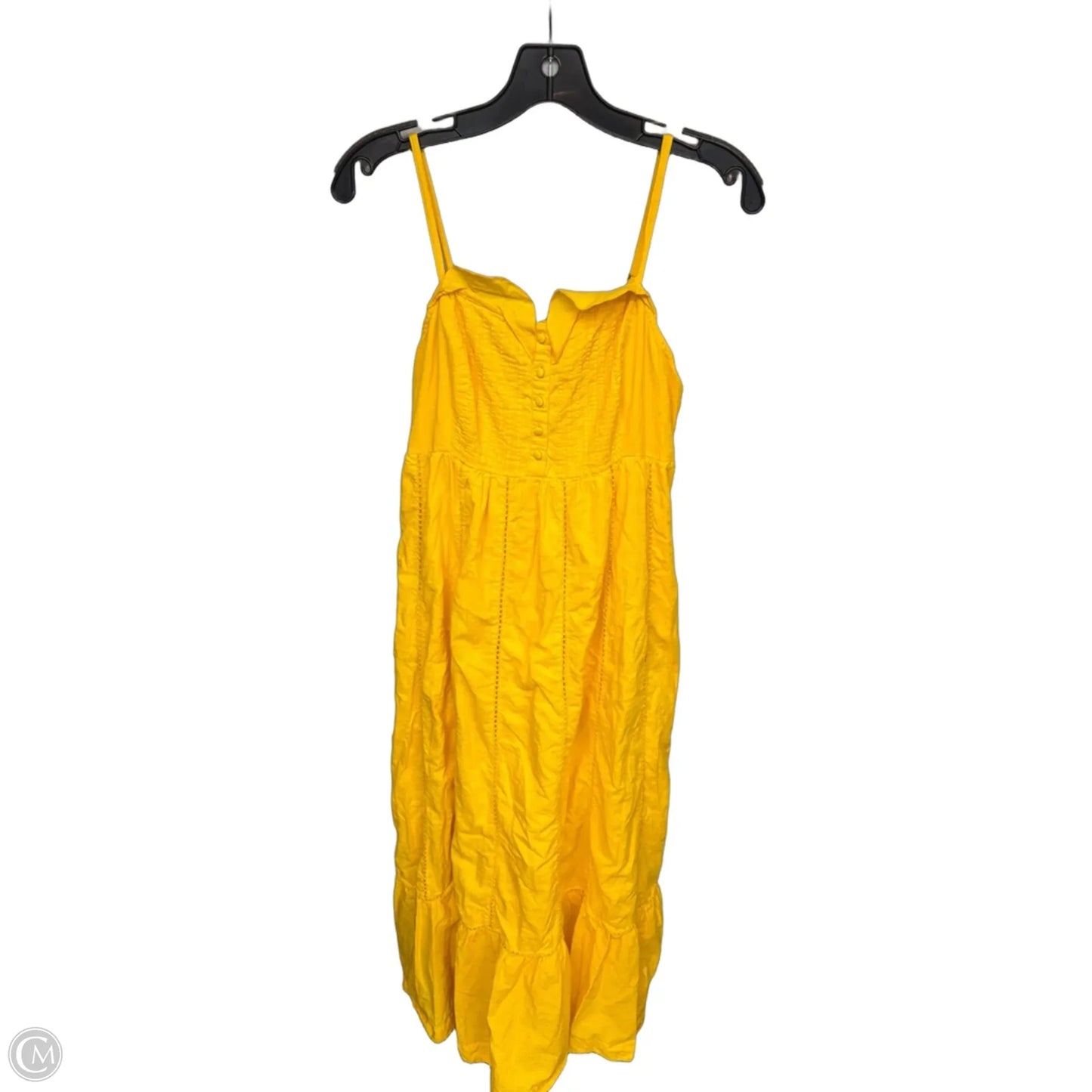 Dress Casual Maxi By Anthropologie In Yellow, Size: 4