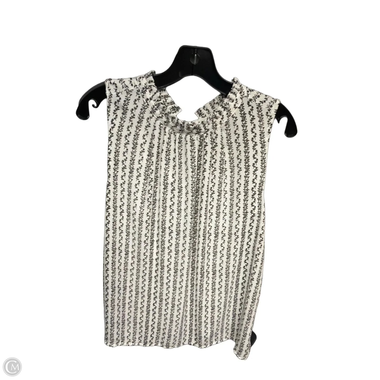 Top Sleeveless By Loft In White, Size: S
