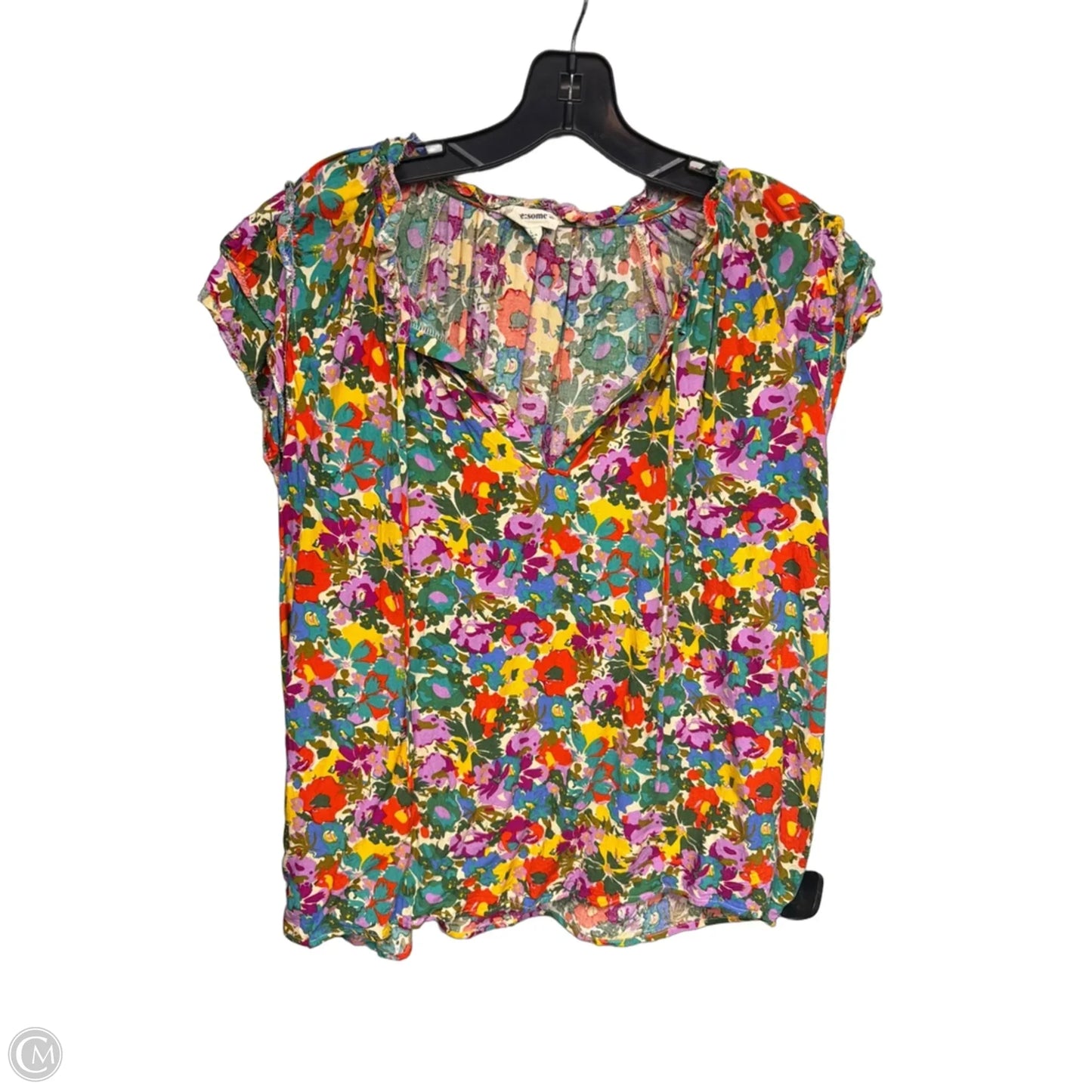 Top Sleeveless By Ee Some In Rainbow Print, Size: L
